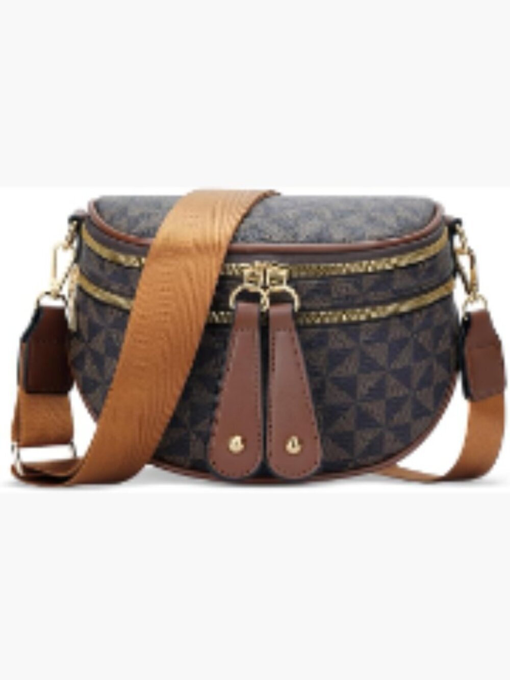 Crossbody Sling Bag Faux Leather Vegan Leather Chest Bag Trendy